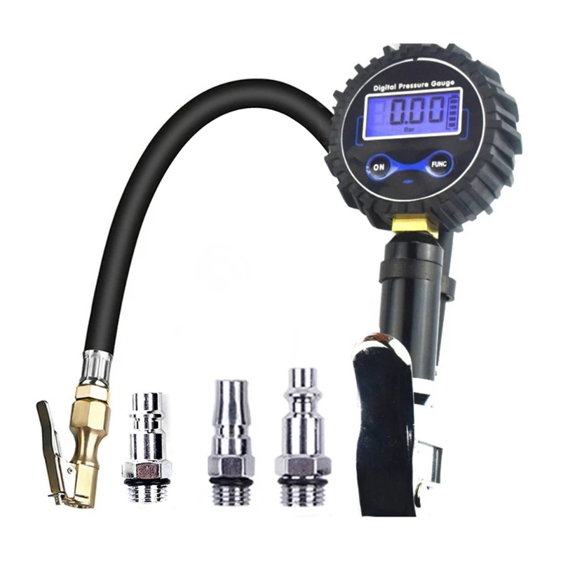 Quick Response Accurate Car Tire Pressure Checker with Temperature Readings Portable Measurement for Auto Travel Safety