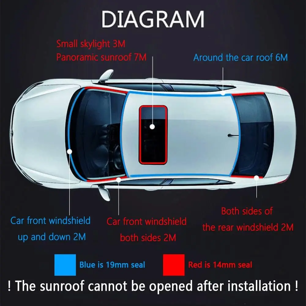 Car Rubber Seals Edge Sealing Strips Auto Roof Windshield Car Rubber Sealant Protector Seal Strip Window Seals for Auto