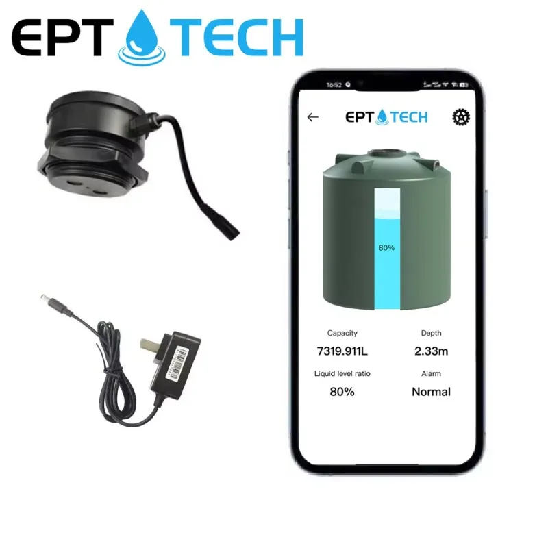 Smart 4G-IoT Water Tanks Level Monitor Esp32 Ultrasonic Level Sensor for Tlc2206-Esp-4G