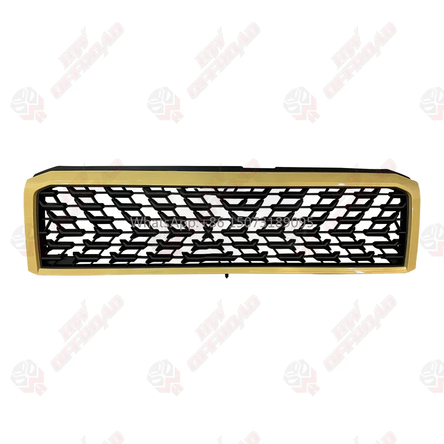 Rejilla de radiador delantera ABS para Toyota Land Cruiser LC70 LC76 LC77 LC78 LC79 FJ70 FJ75 Fj79 2007 + parrilla de malla de color Beige arena y panal
