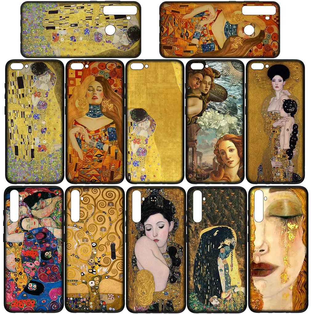 Draw Gustav Klimt Art Painting Cover Phone Case for Xiaomi Redmi Note 13 8 7 12 Pro A3x 13C 12C 8A 7A 8T A3 4G 5G Casing