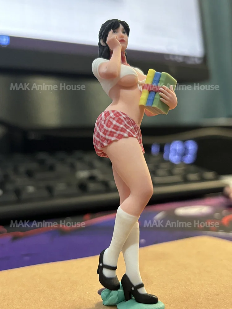 Exquisita impresión Facial 3D 1/16 1/443 1/18, libro coreano Sexy, chaleco de tatuaje para estudiantes, figura de chica, modelo de hiprealismo, juguete de escena