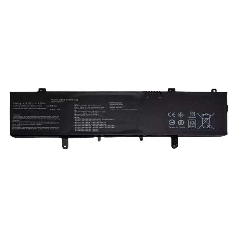 11.52V 42Wh Rechargable Laptop Battery B31N1632 for ASUS ZenBook S4000U S4100U X405U Vivobook 14 X405UA X405UR X405UQ New