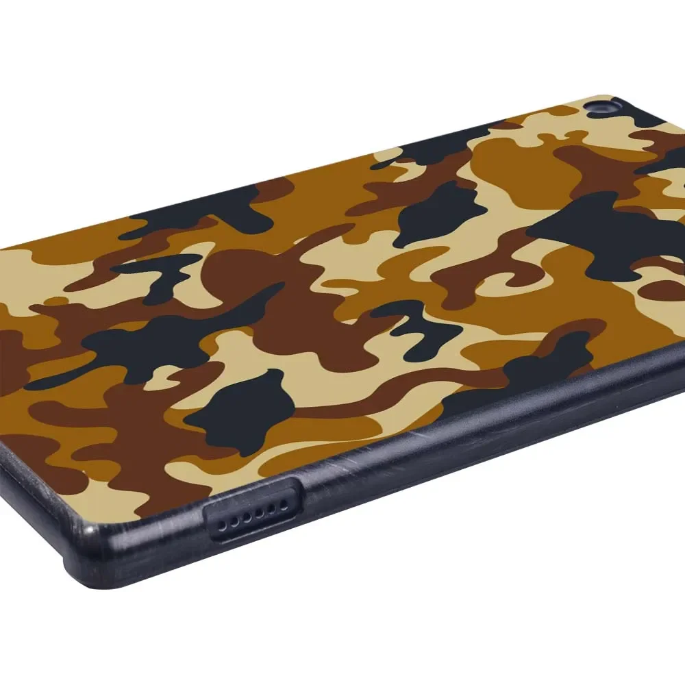 Tablet Case for Fire HD 10 Plus/5th/7th/9th/11th/HD 8 Plus/6th/7th/8th/10th/Fire 7 5th/7th/9th Anti-drop Camouflage Print Shell