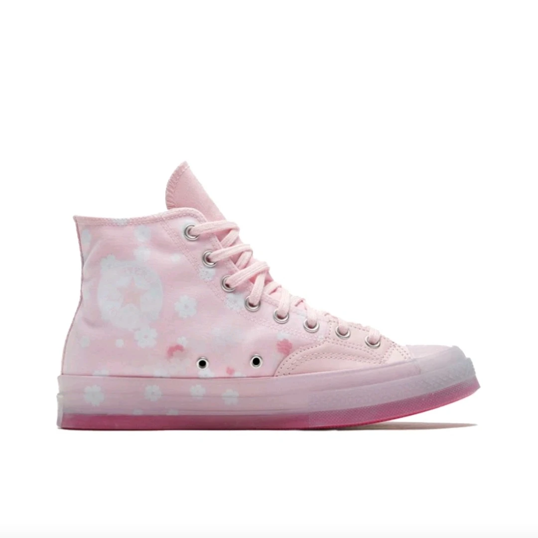 

Converse Chuck Taylor All Star 70 Hi Women's Skateboarding Shoes, Durable, Breathable, Fashionable Sneakers, Pink