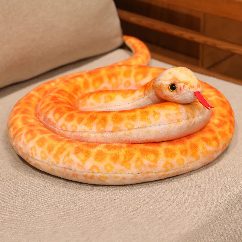 Realistic Snake Plush Toy 7 Styles Lifelike Stuffed Snake toy for Prank, Home Decor, Party Favors and Funny Gifts.
