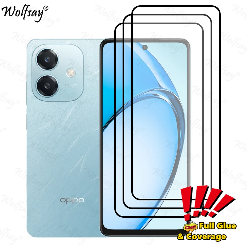 Full Cover Glue Screen Protector For Oppo A60 5G Tempered Glass For Oppo A60 5G Screen Glass For Oppo A60 5G Glass 6.67 inch