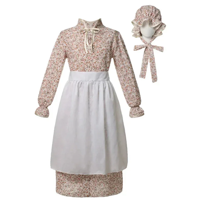 Nuevo 2025 bebé niña Lobo abuela Cosplay Dorothy Alice vestido de sirvienta disfraz de granja con sombrero ☆ ★ ☆ ★ qq