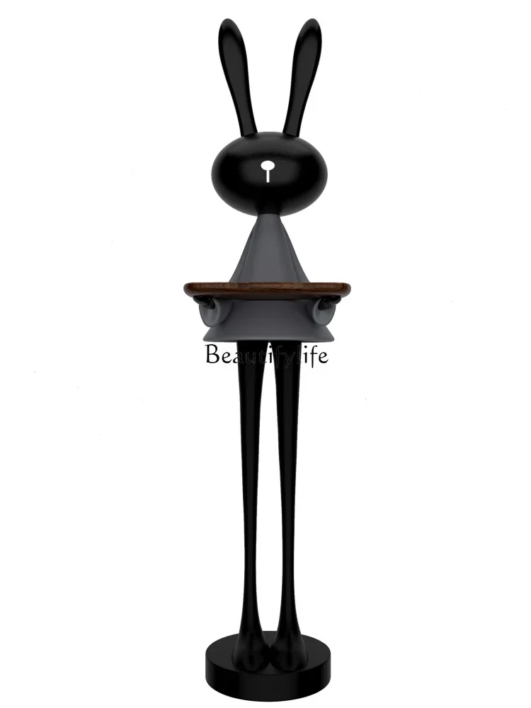 

ld 30 Cream Style French Entry Lux Decorative Bedside Vertical Rabbit Floor Ornaments