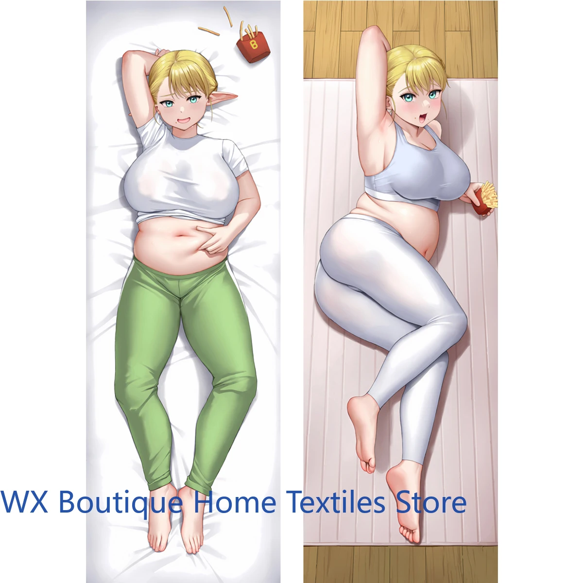 

Elf Elfuda Dakimakura Cover Mother Anime Waifu Adult Otaku Long Life Size Pillow Case Double-sided Print