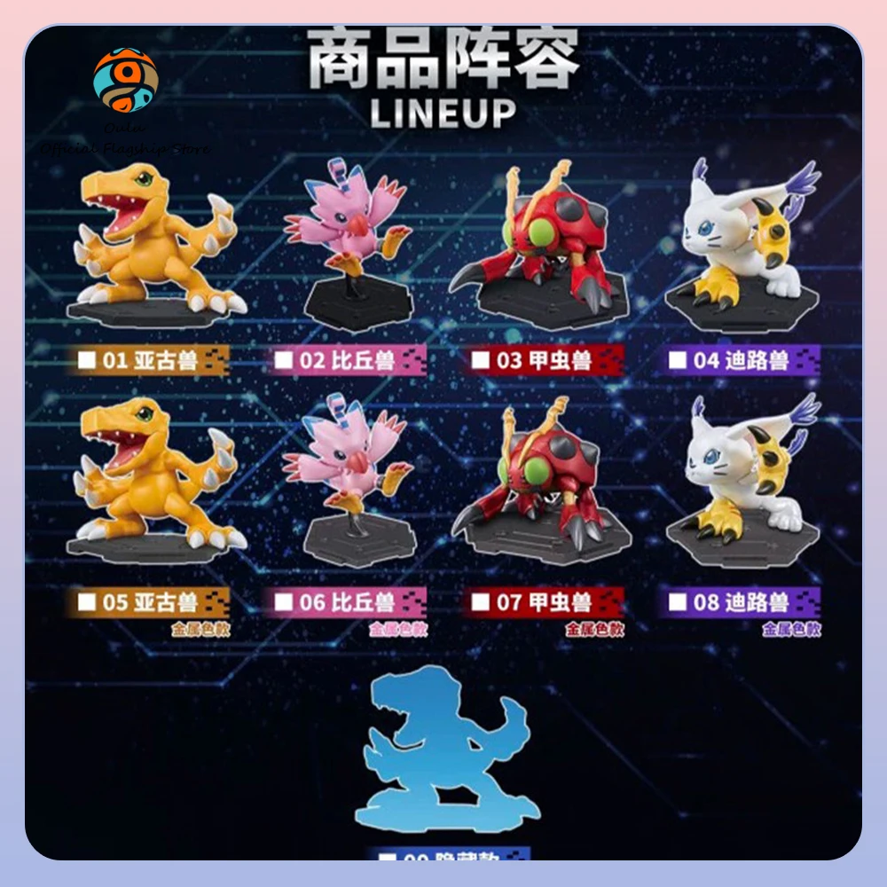 Nouvelle Boîte Mystère Digimon Authentique – Figurines de Collection, Ornements, Cadeaux, Jouets Tendance pour le Jeu et les Échanges Vol.1