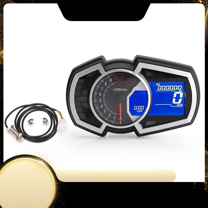 

Motorcycle Speedometer Odometer Fuel Gauge 13000RPM Universal 1 2 4 Cylinder LCD Instrument For Kawasaki Ninja650 Accessories-A7