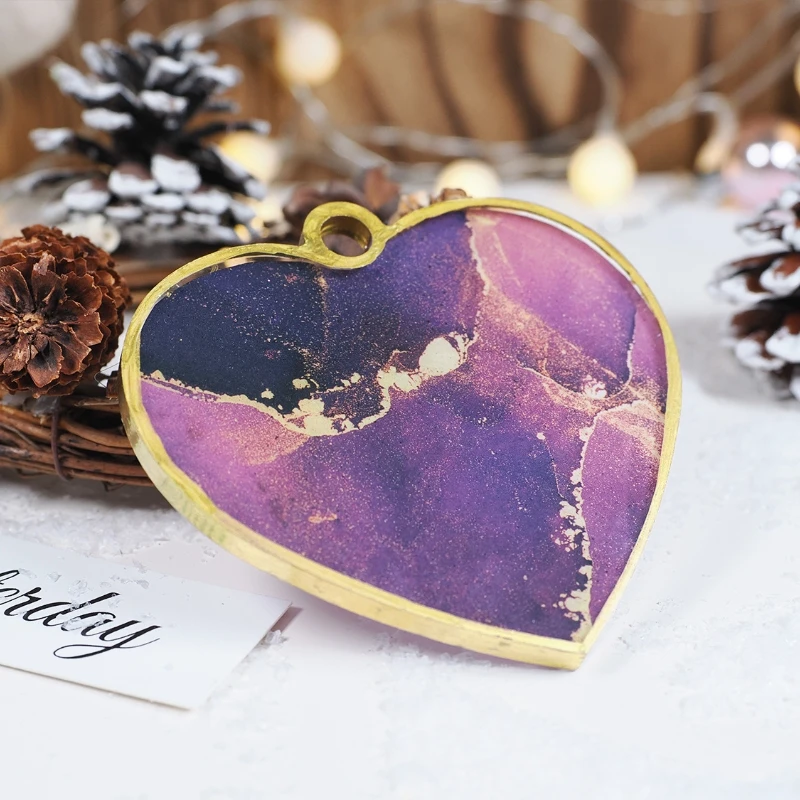 DIY Crystal Dropping Resin Mold Christmas Decorative Christmas Creative Pendant Jewelry Keychain Silicone Mold