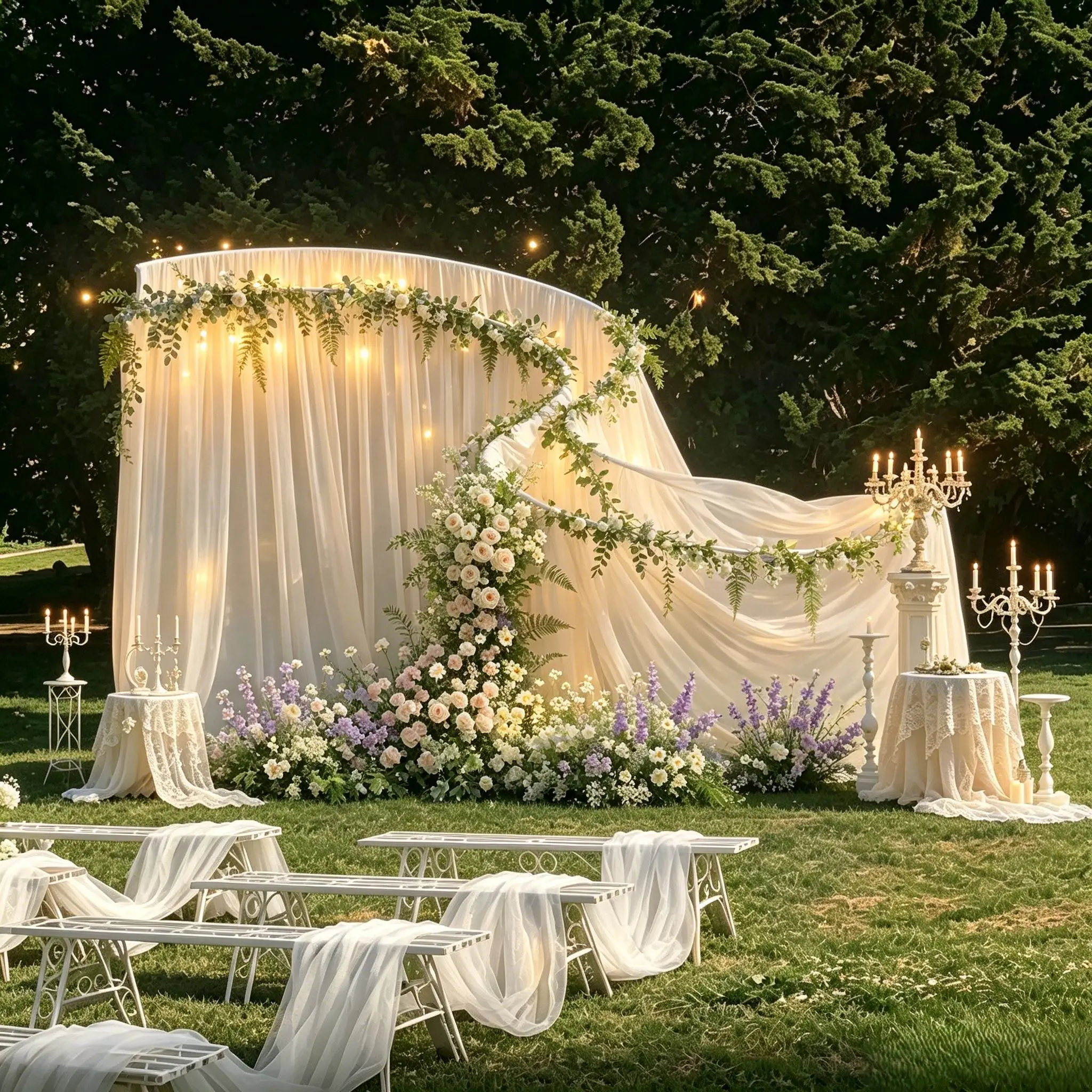 

S-Shaped Milk Silk Stretch Arch Frame Wedding Decoration Iron Art Prop Stage Backdrop For Birthday Party Welcome Curtain Setup