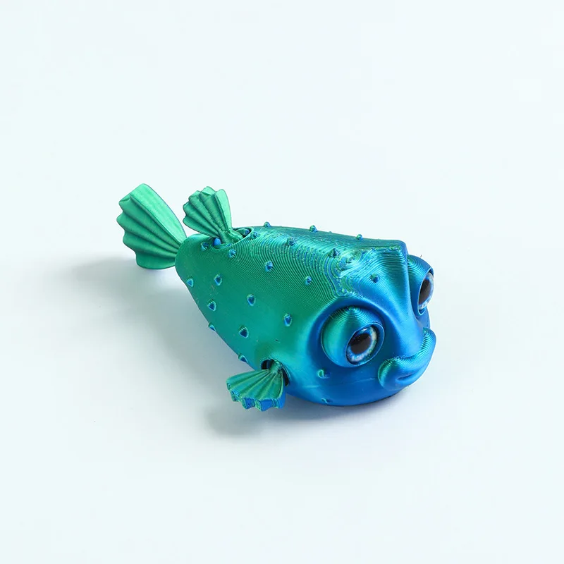Jouet de Simulation de poisson poule pour enfants, impression 3D, dessin animé mignon, cadeau d'anniversaire pour garçons et filles, décoration d'ornement