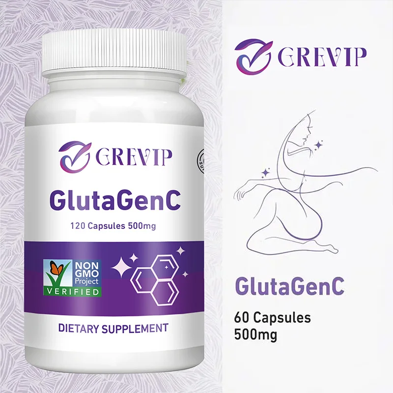 

GlutaGen C Whitening Capsules - Antioxidant & Anti-aging, Promotes Collagen Production, Improves Skin, and Immune Support