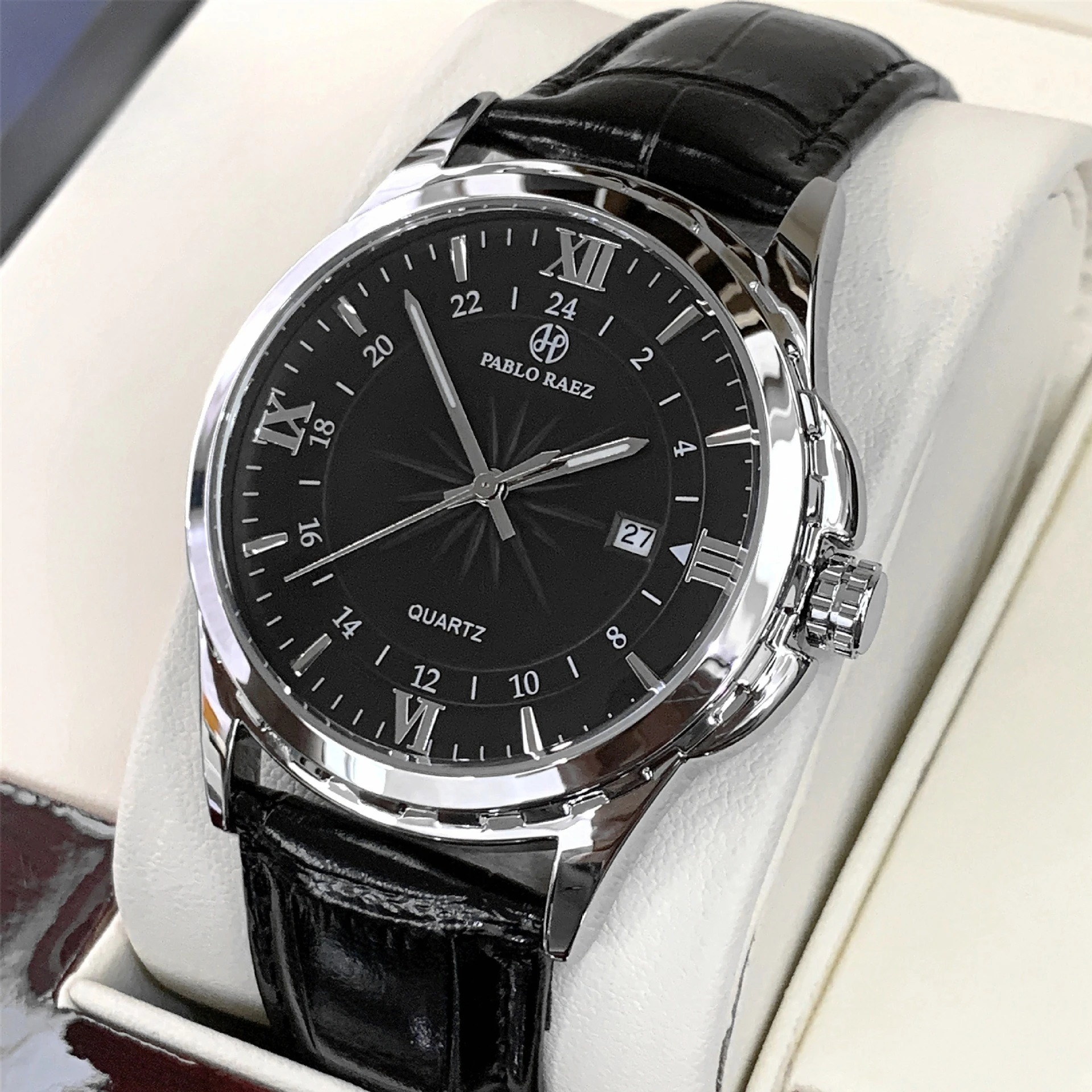 ساعة ميكانيكية أوتوماتيكية بالكامل للرجال جديدة مقاومة للماء، ساعة عمل عصرية كوارتز للرجال