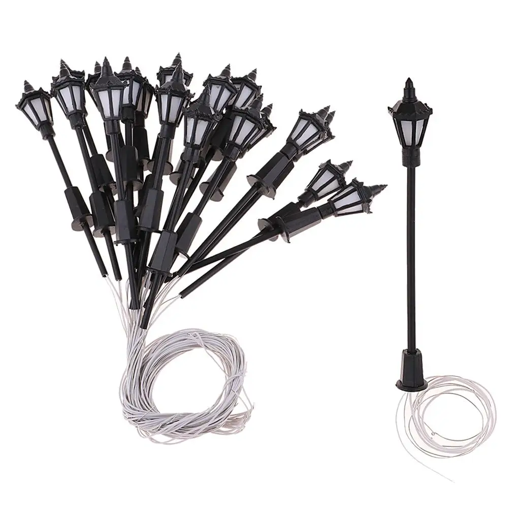 

100pcs Model Miniature Street Lights N Scale LEDs Garden Lights 1:150