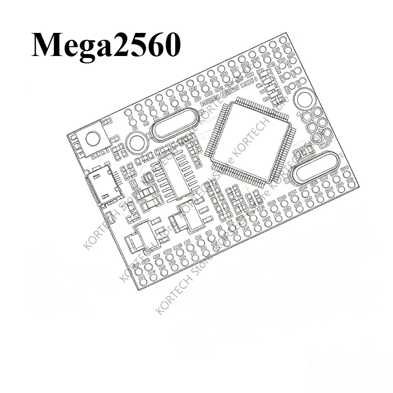 1-5PCS/Lot Original Mega2560 Pro ATmega2560-16AU USB CH340G Intelligent Electronic Development Board