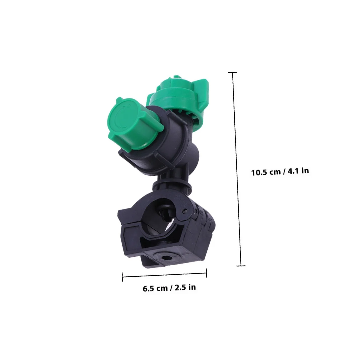 Große Kunststoff-Rohrschellen-Sprühdüse für die Landwirtschaft mit einstellbarem Durchfluss für die Bewässerung und Bewässerung von Gartenschläuchen