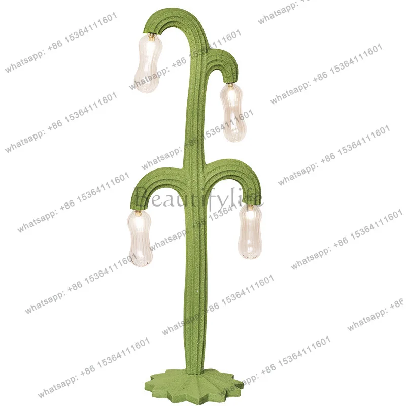 

Creative Hotel B & B Nordic light luxury cactus floor-to-ceiling luminous decoration simple pastoral designer style
