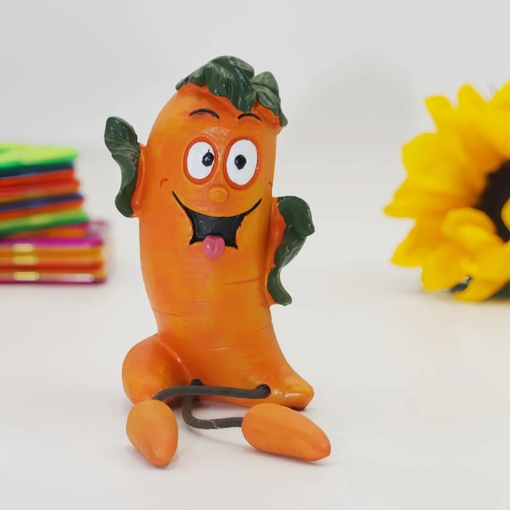 

Cartoon Fruit Vegetable Figurine Broccoli Potatoes Resin Crafts Carrots Desktop Ornaments Handicraft Cute Vegetable Statue Gift