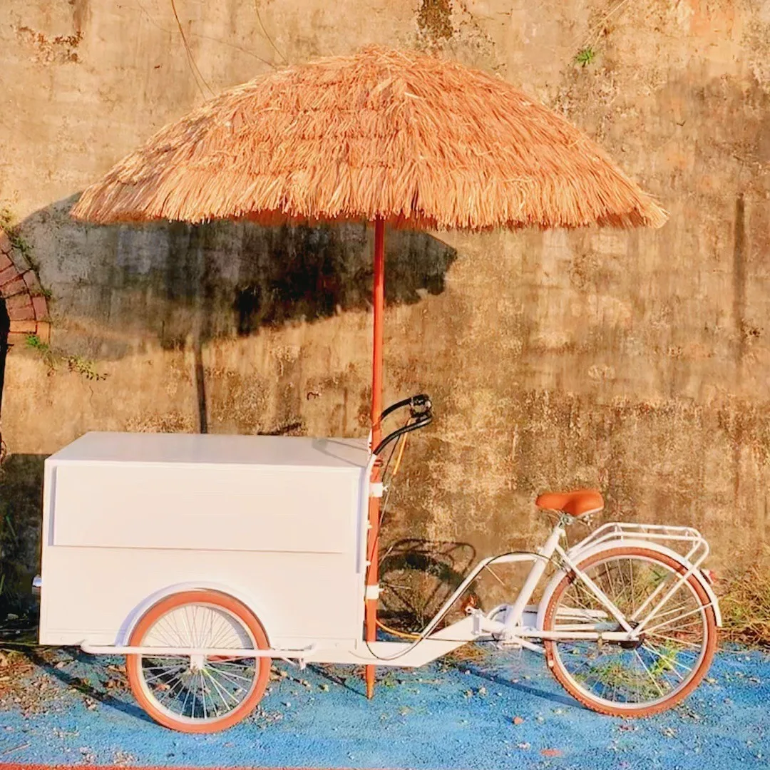 

Wedding Dining Car Drinks Outdoor Food Cart Mobile Catering Franchise Chain Cart Commercial Travel Camping Tricycle