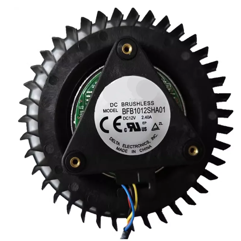 1pcs BFB1012SHA01  12V 2.4A 4-wire cooling fan Reference Version 5700 5700XT Vega56/64 A5000 Graphics Card Turbo Fan