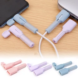 6-1PCS Charger Cable Protective Cap for Android Micro USB Type C Dustproof Cable Protector Cord Saver Data Line Silicone Cover