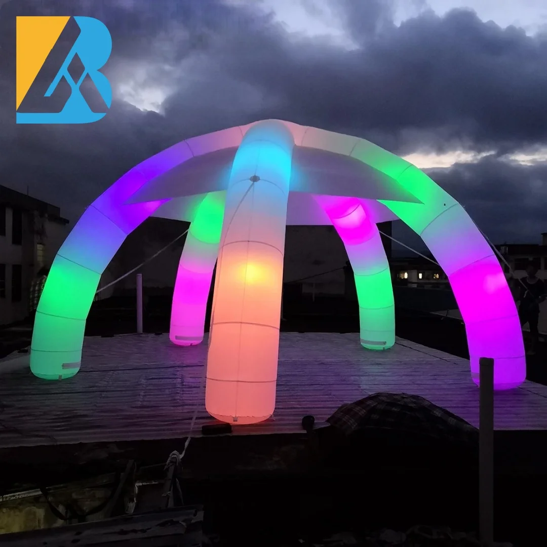 Tenda portatile per feste con illuminazione a LED costruita su misura per giocattoli decorativi per eventi