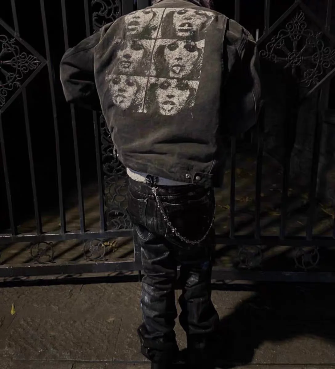 

Куртка Detroit Sle Hearreakers из черного вельвета с винтажным дизайном, свободного кроя, с длинными рукавами, круглым вырезом, 100% хлопок, ex