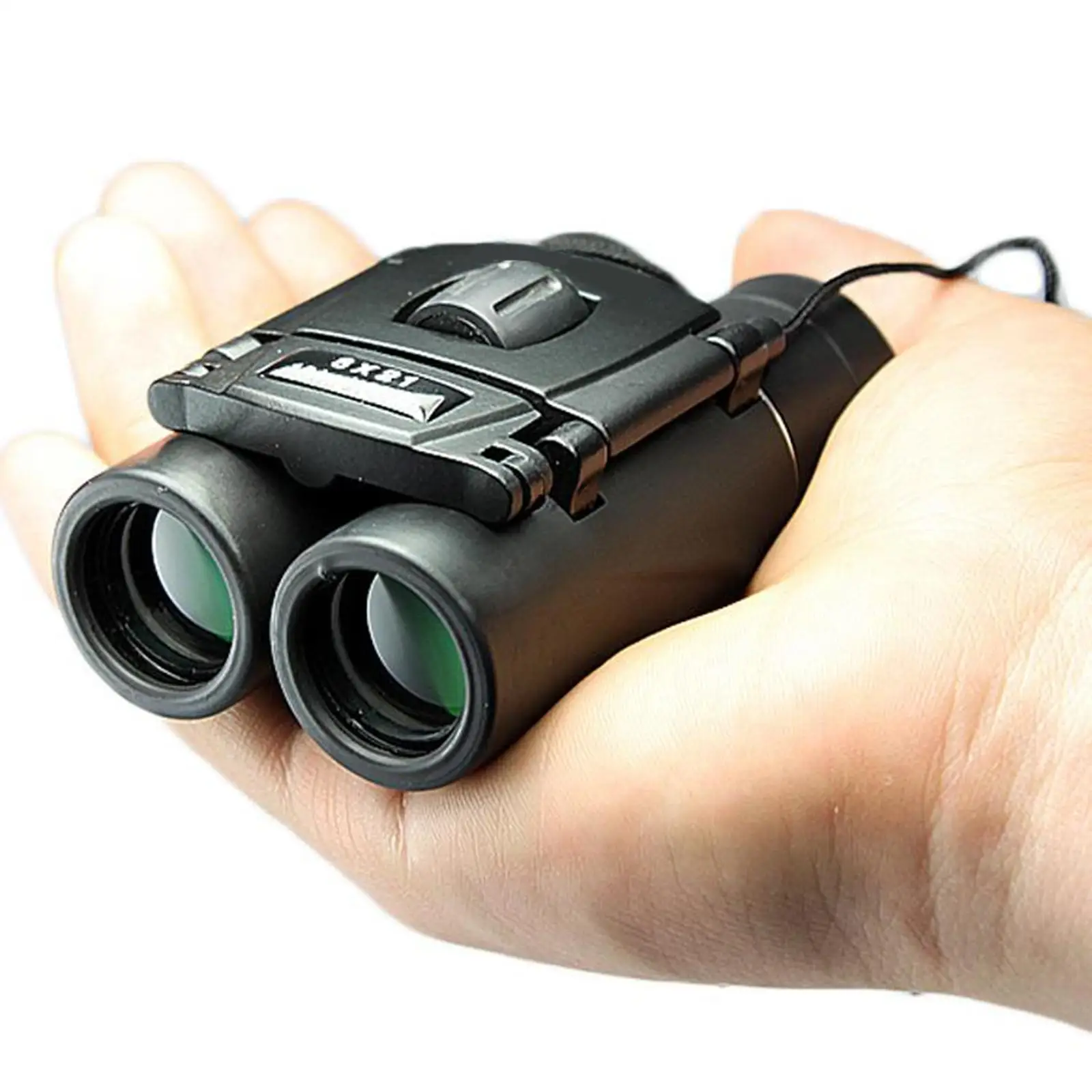 8x21 High Resolution Optics Mini Compact Binoculars Toy Shockproof Folding