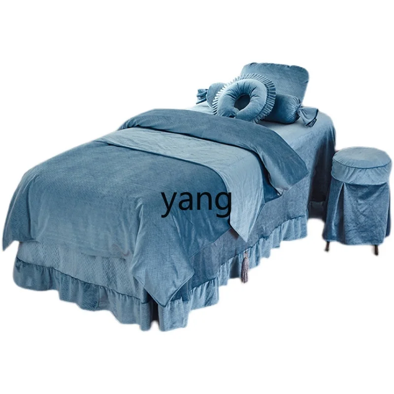 

Ltt bedspread four-piece simple beauty bed, custom-made bedspread for beauty salons
