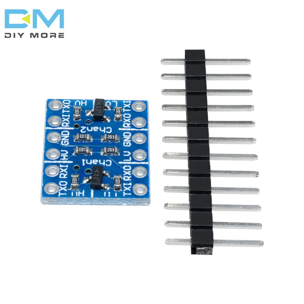 5-10pcs 2-Way Level Shifter Module 3.3V 5V TTL bidirectional conversion with Pin for Arduino 2 Channel Logic Level Converter