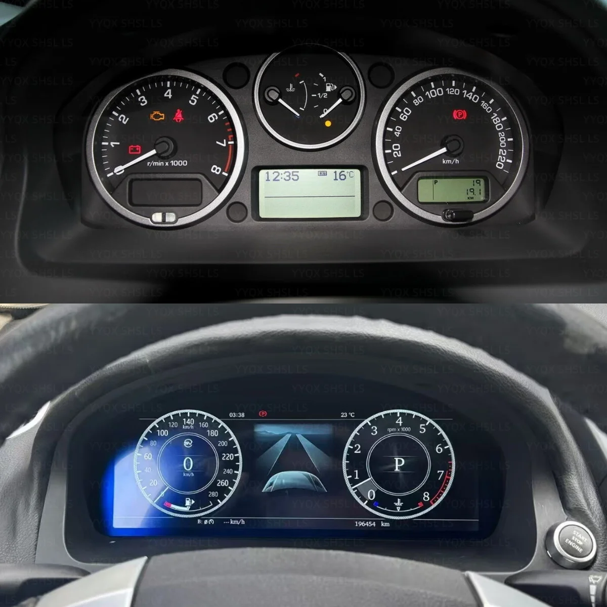 12.3 inch Digital Cluster Odometer Screen For Land Rover Freelander2 2007-2012 LCD Multimedia Player Dashboard Instrument Panel