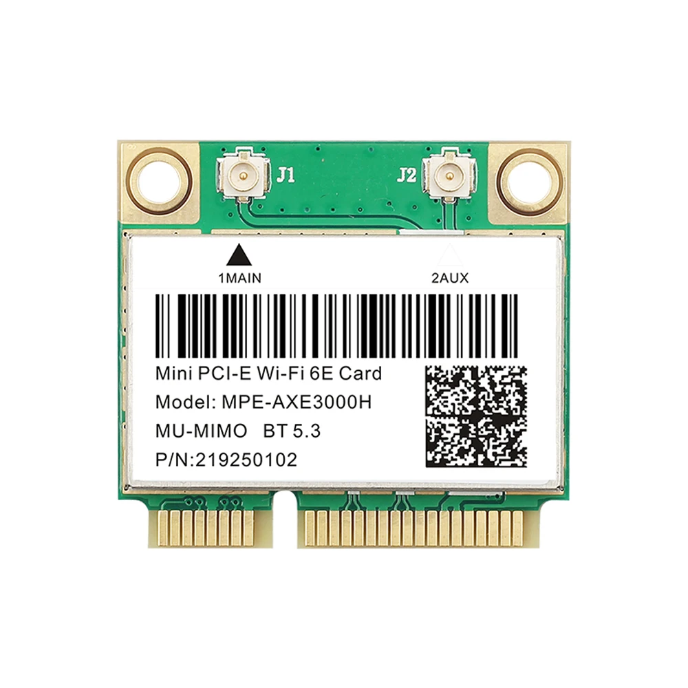 Karta WiFi 6E 5374Mbps AX210 Wireless Mini PCI-E z Bluetooth 5.3 802.11AX 2.4G/5G/6Ghz, adapter karty sieciowej WLAN dla Win10 — zdjęcie produktu 6