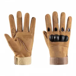 1Pair Tactical Military Gloves, Color Bullet Air Gun Shooting, Soldier Combat Anti Slip Bicycle All Finger Gloves