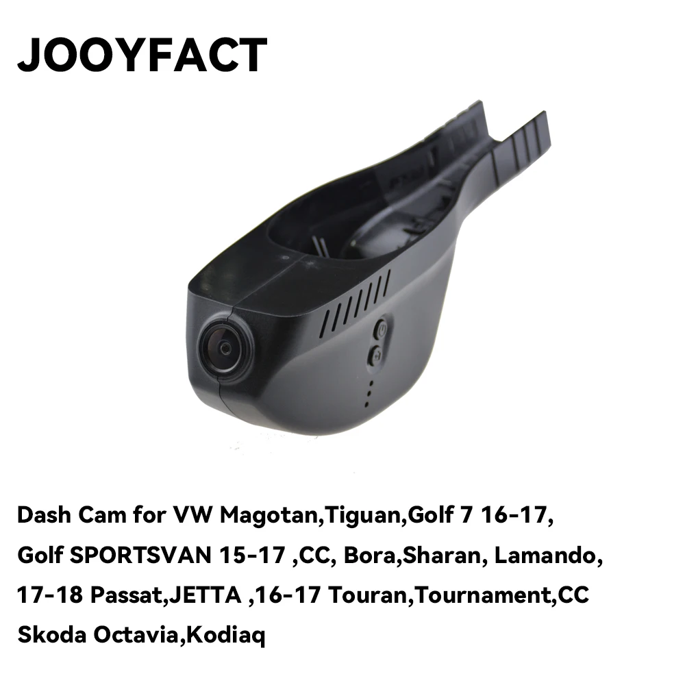JOOYFACT A19 Dual Lens Dash Cam 4K 2K Car DVR Recorder with HDR Night Vision 2026 for VW Golf 7 Polo MK6 SKODA Kodiaq