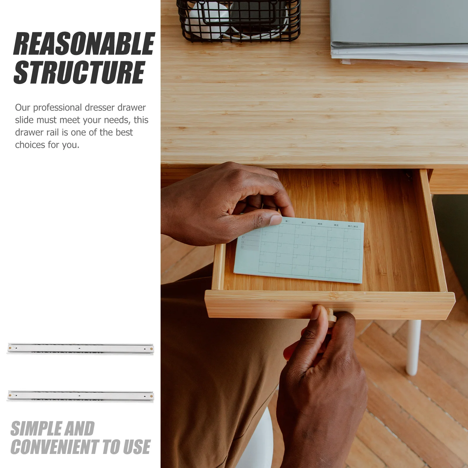 

1 Pair 200Mm Drawer Slides Side Mount Push To Open Silent Thickened Galvanized Surface Smooth Sliding For Filing Cabinets