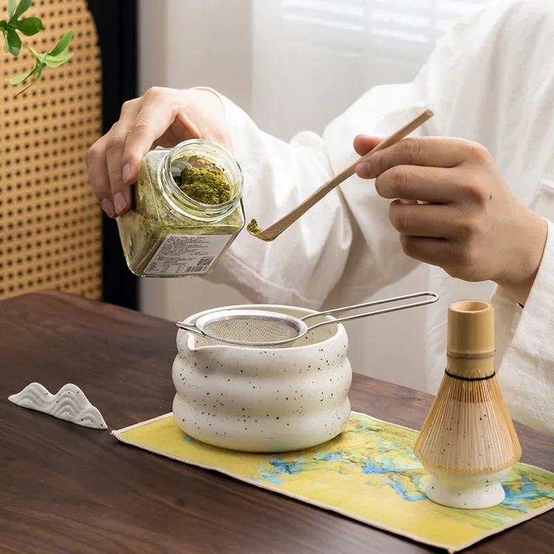 1/2/4/6pcs Matcha white Tea Whisk Teaware Japanese Ceremony Bamboo Chasen Tea Tool Tea Brush Exquisite Matcha Kit for Teaset