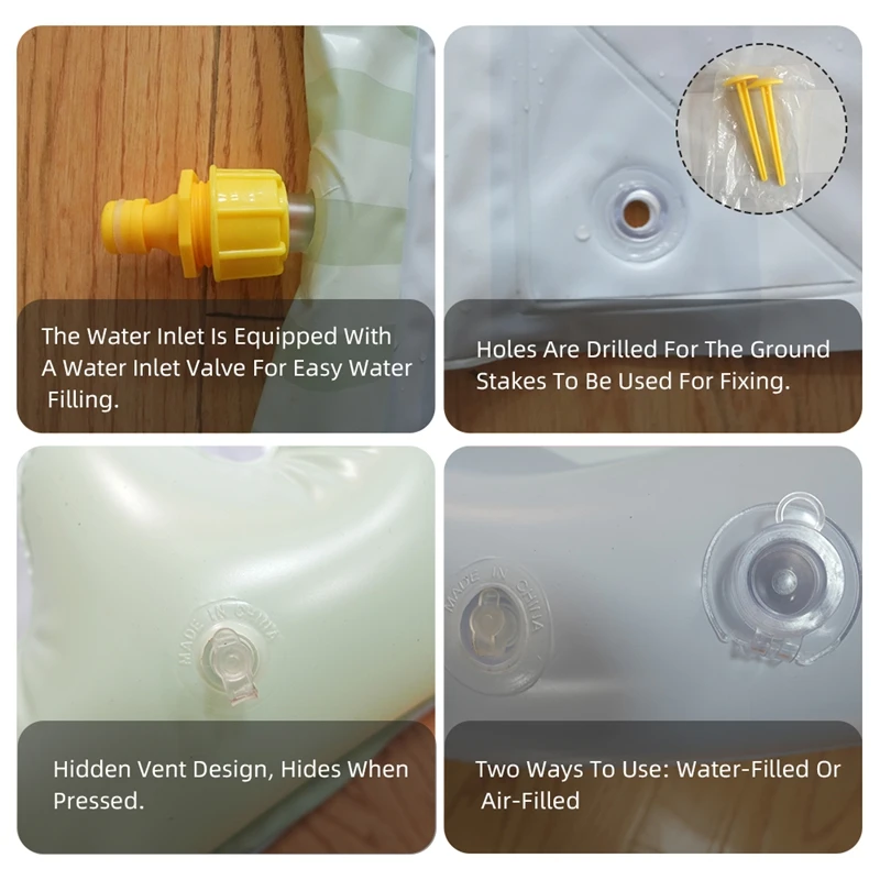 Outdoor waterglijbaan achtertuinen gazon vrije tijd spelen speelgoed waternevelmat voor kinderen enkele persoon