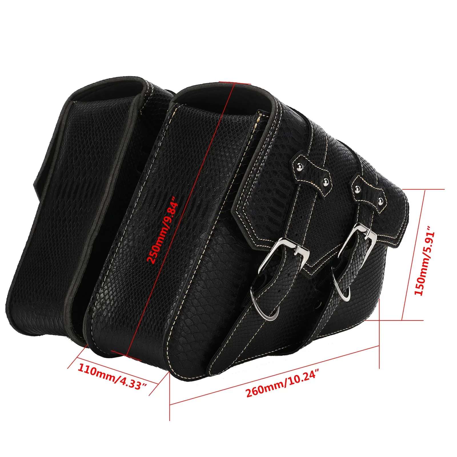 Motorcycle Bicycle Universal Waterproof PU Saddlebag Rear Side Travel Luggage Bag Tool Phone Wallet Bag For Yamaha Indian BMW