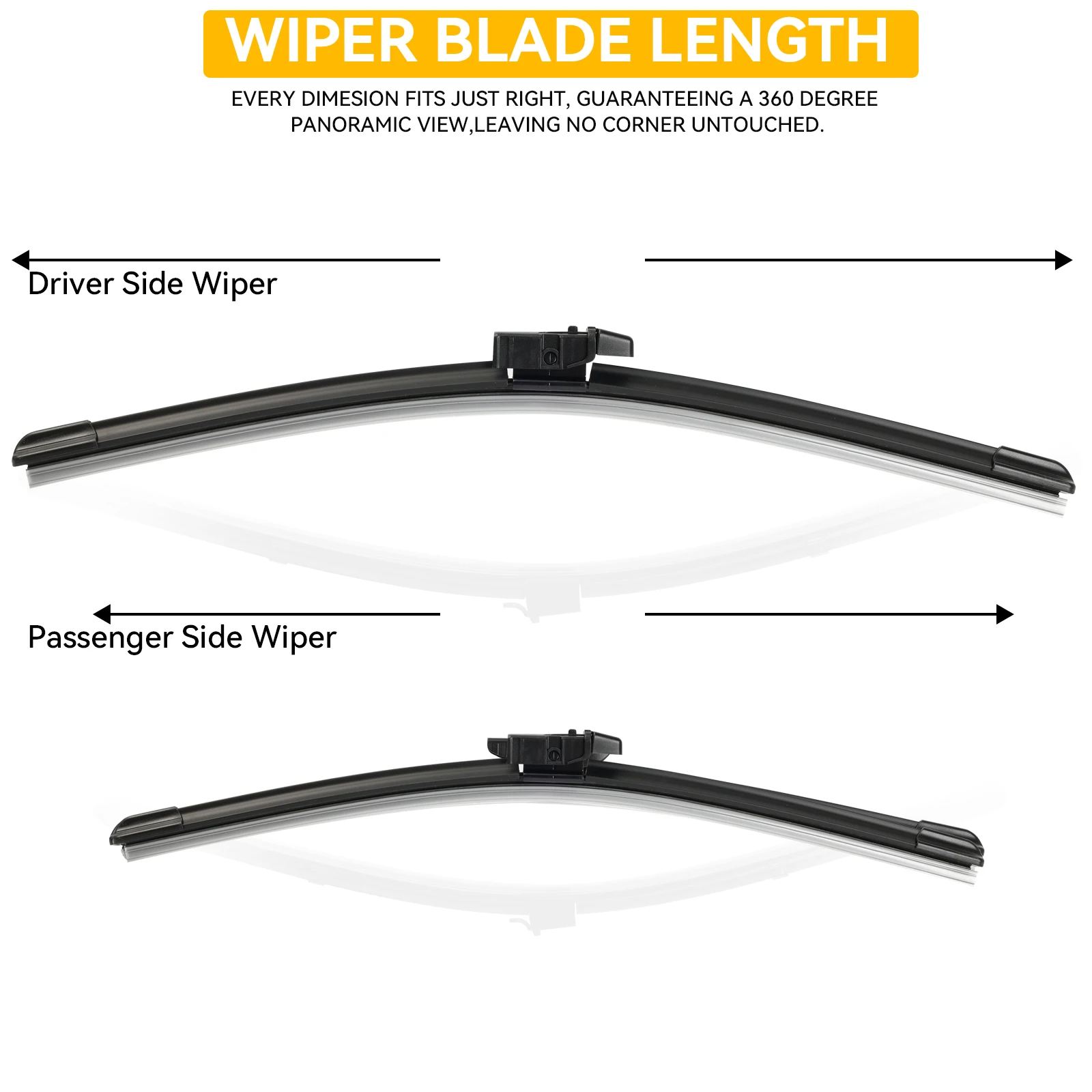 Erick\'s Wiper LHD & RHD Front Wiper Blades For Ford Ecosport 2013 - 2015 Windshield Windscreen Window Car Rain Brushes 22\'\'+16\'\'