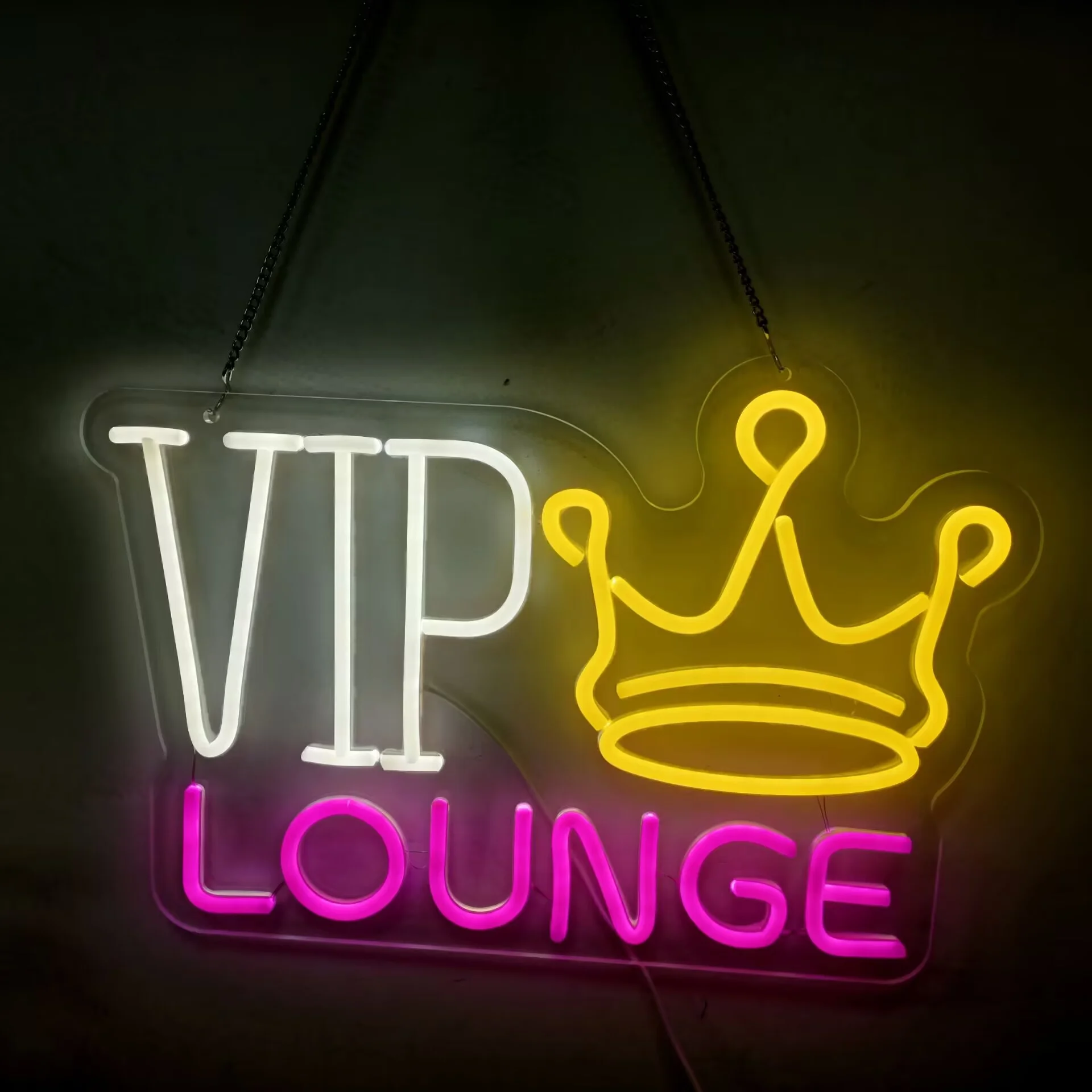 VIP صالة ضوء النيون تسجيل للرياضات الإلكترونية غرفة ديكور عكس الضوء LED النيون تسجيل لمتجر عصري بار غرفة الألعاب مطار مول نادي ديكور