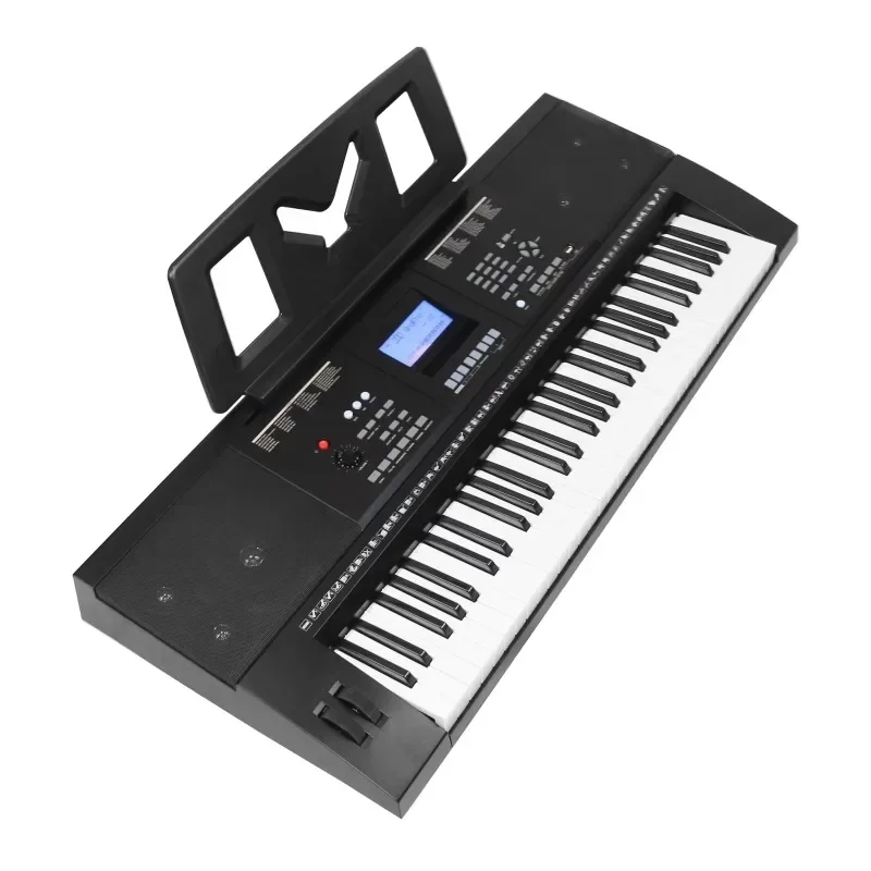 61 Keys Multi Function Electronic Keyboard, Portable Plastic Piano for Kid Beginner Student, Factory Supply Musical Instrument