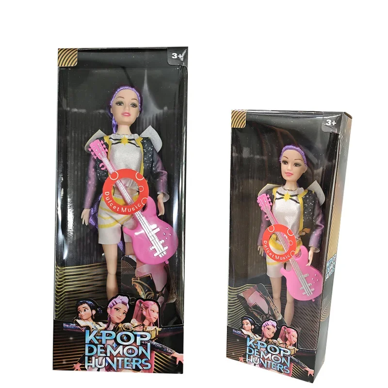Hoge kwaliteit Kpop Demon Hunters actiefiguur speelgoed Rumi Mira Zoey met kleurrijke lichten thema lied verzamelcadeaus voor fans