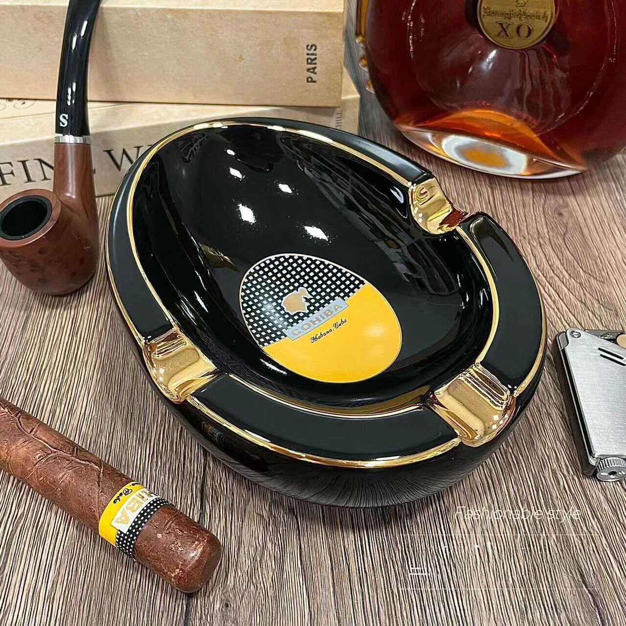 

Large Size Cerc Cigar Atray European Sle Creative Office Living Room Decoration Cigarette Holder Extinguier A Tray