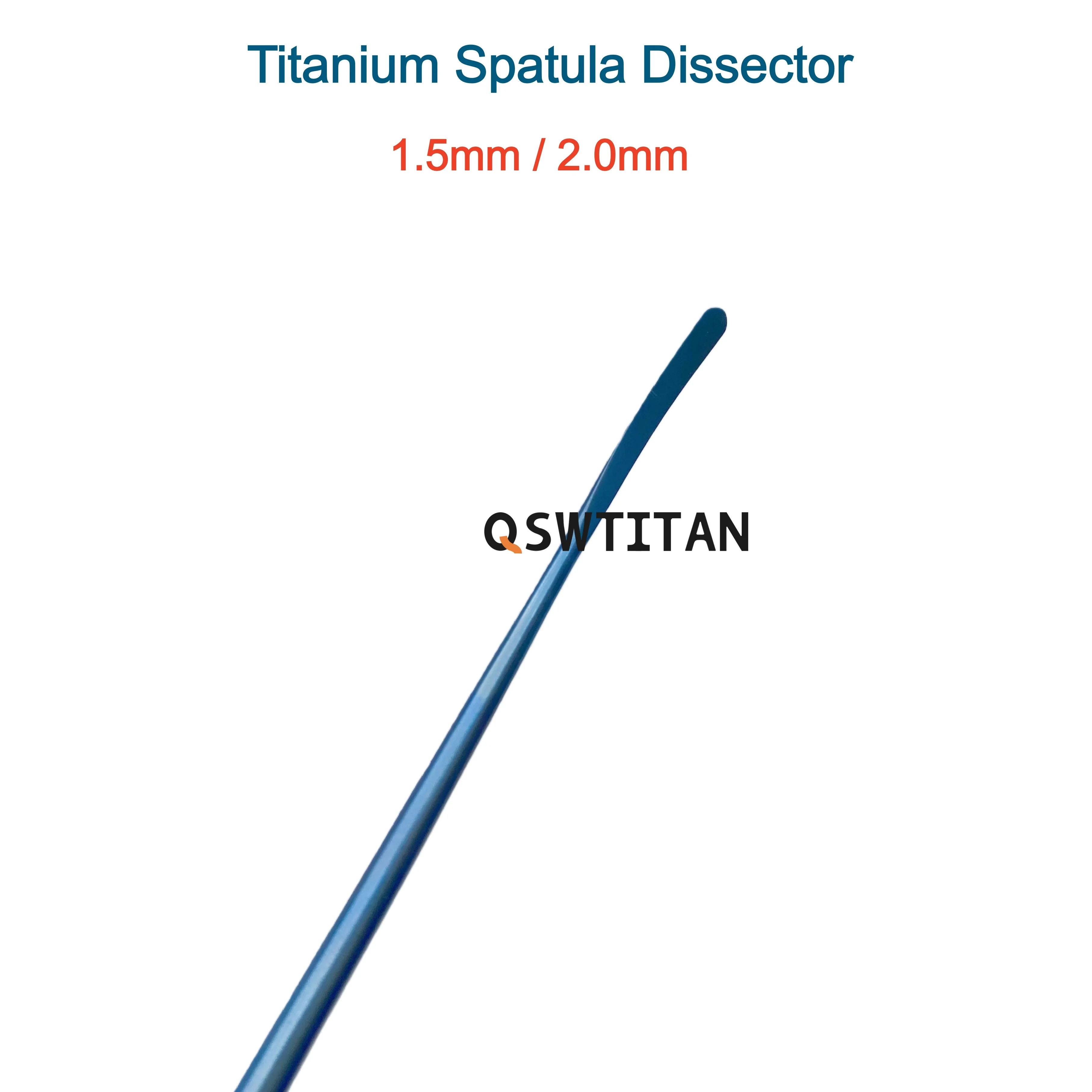 QSWTITAN Micro Spatula Dissectors Micro Curette Microscopic knife for Neurosurgery Instruments Titanium
