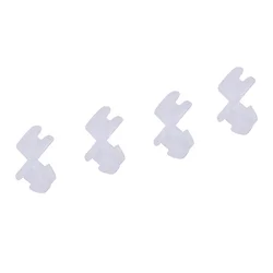 4 X Car Door Hole Door Lock Fastener Rod Clip White W X D X H- 23 X 9.5 X 18 Mm For Hole 5-7 Mm Door Lock Rod Clips