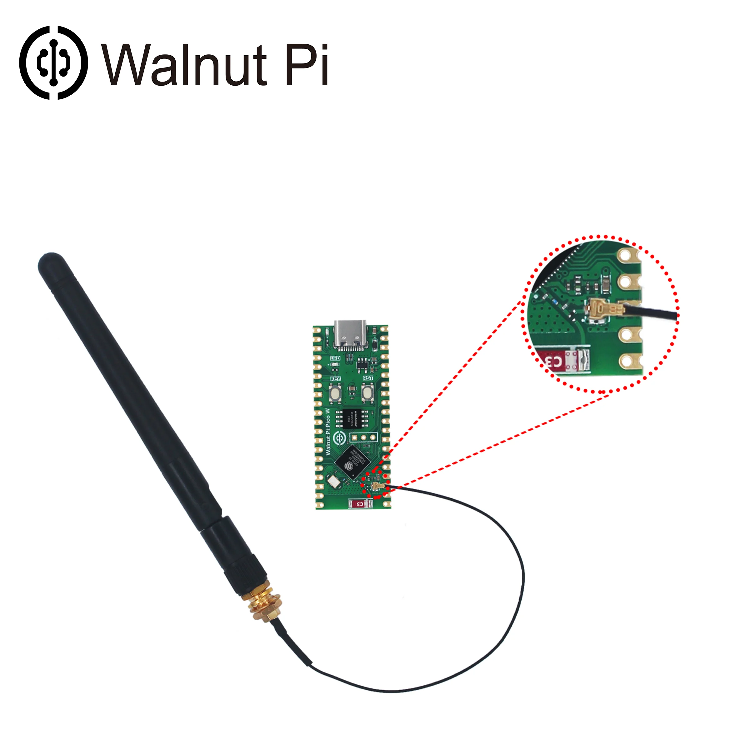 Walnut Pi PicoW ESP32-S3 S3R2 Development Board 2.4G WiFi 802.11 B/G/N+Bluetooth 5 for Raspberry Pi PicoW